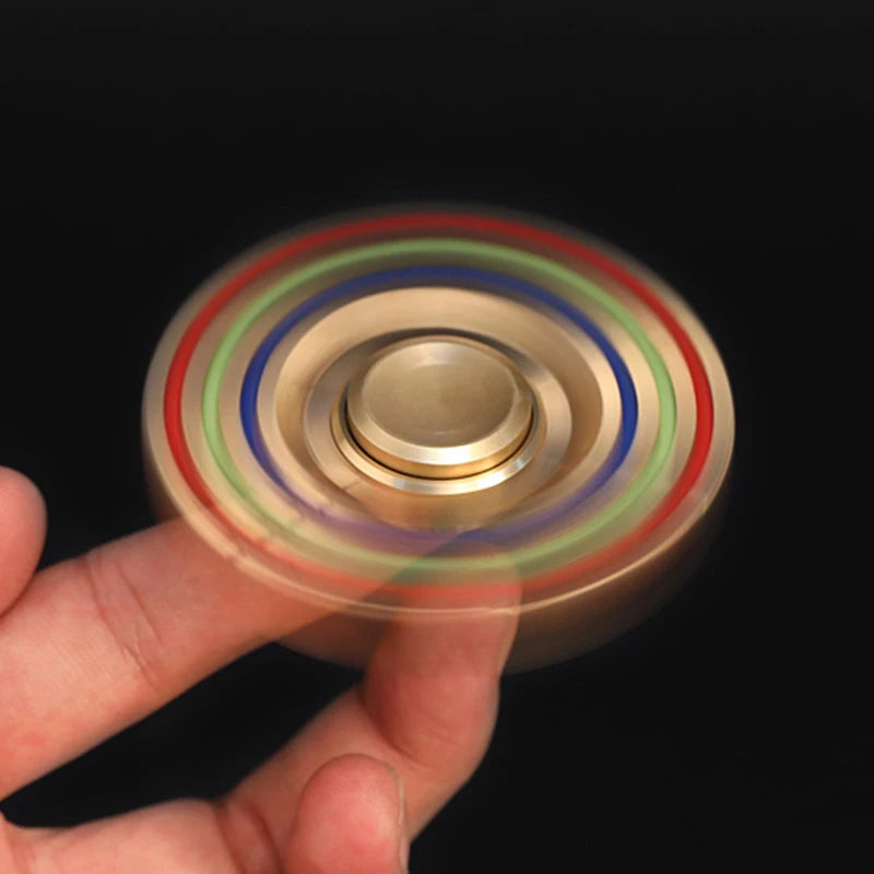 Toupie gyroscopique en métal EDC pour adultes, gadget unique du bout des doigts, trucs sympas, jouets Fidget pour l'anxiété et les instituts soulignés
