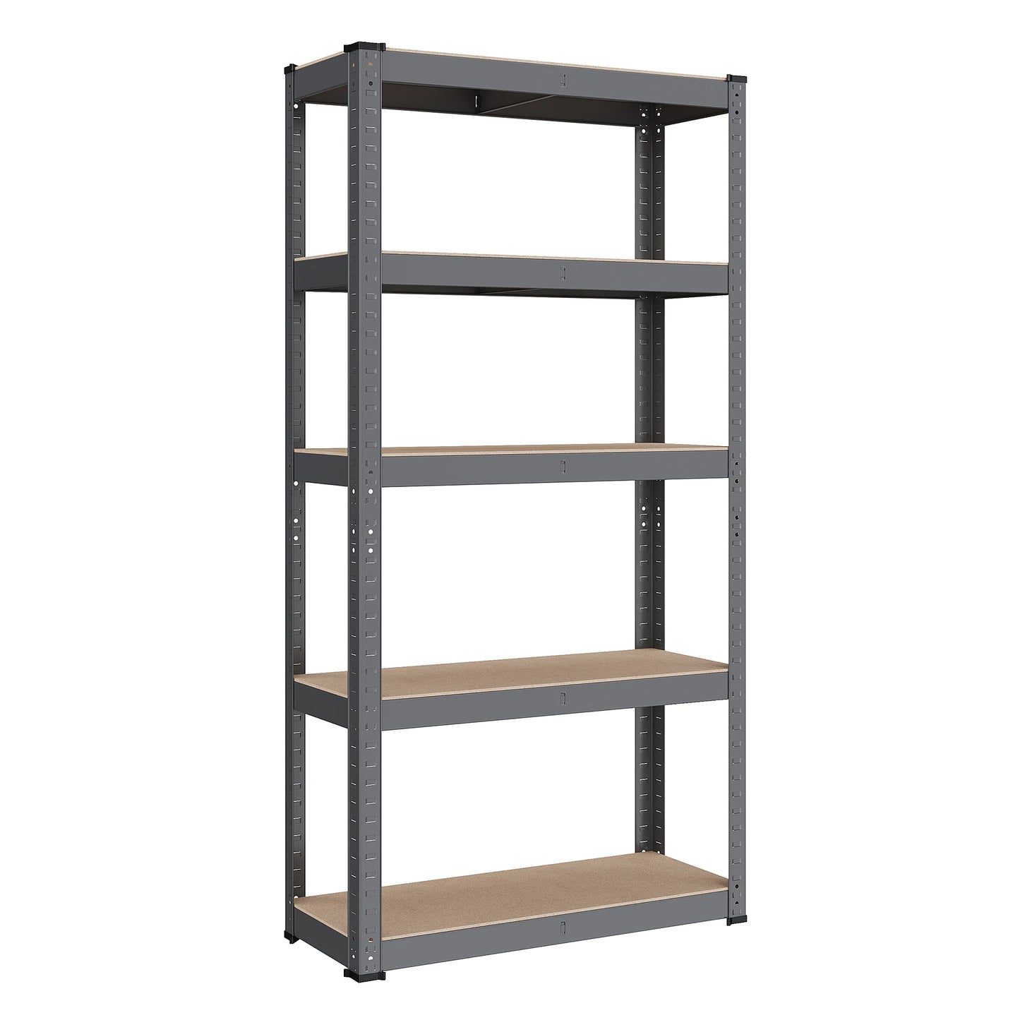SONGMICS Étagère de Rangement à 5 Niveaux, 30 x 75 x 150 cm, Capacité 650 kg, Planches Réglables, Style Industriel, pour Cuisine, Salon