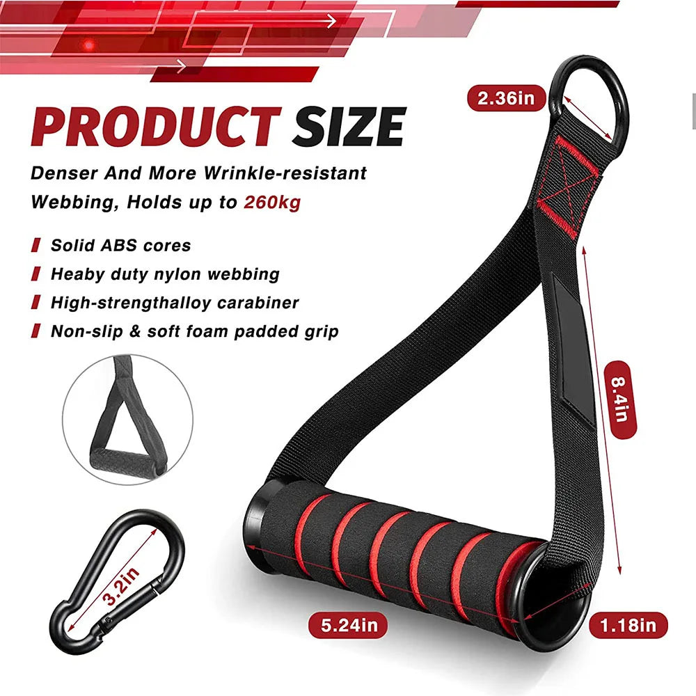 Bandes de résistance, Station de fixation de barre de poignée, sangle de poulie de Fitness, accessoires d'entraînement de gymnastique à domicile, équipements d'entraînement