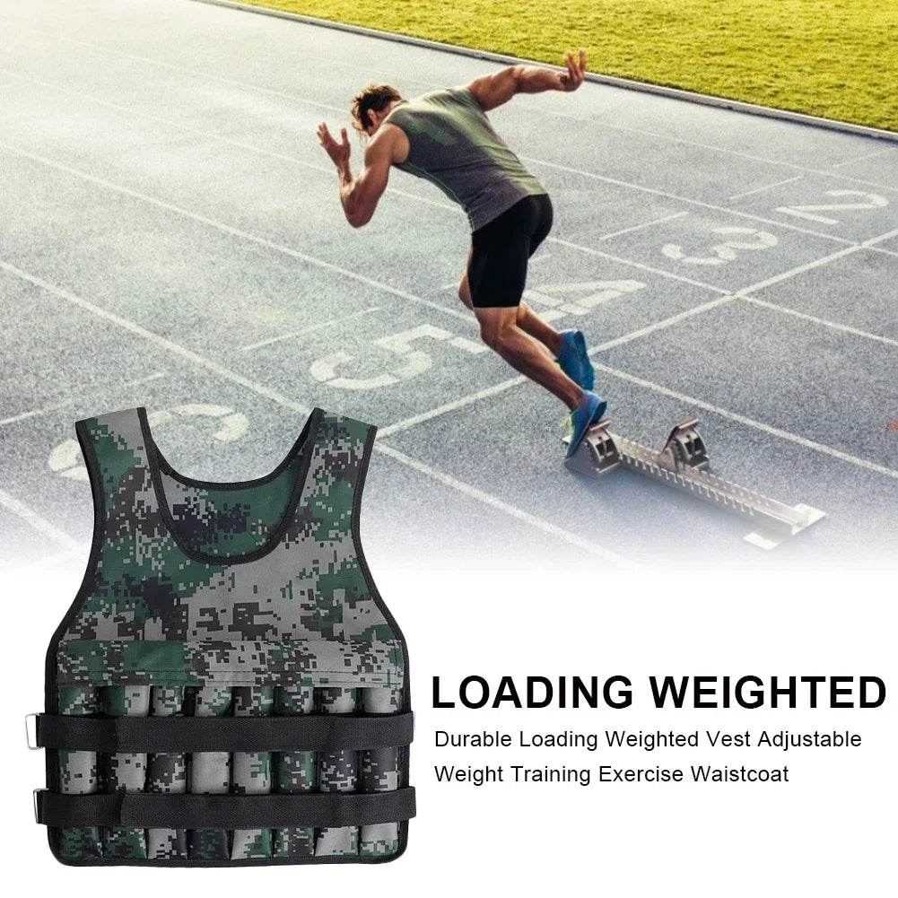 20kg charge gilet lesté réglable exercice formation Fitness veste gymnastique entraînement boxe gilet Fitness course sable gilet