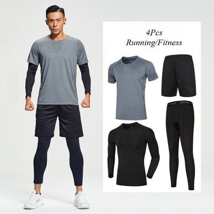 Équipement de sport, de basket-ball, d'entraînement transfrontalier, collants en velours, séchage rapide, combinaisons de Fitness pour course à pied et nuit du matin