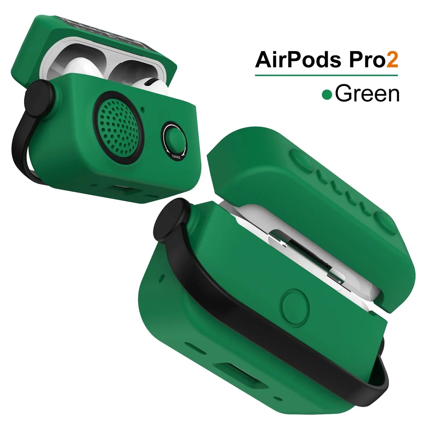 Étui pour écouteurs Housse de protection pour AirPods 1/2/3/4 & Pro & Pro2 (2021 & 2024 ANC) |   Étui/sac en silicone antichoc pour radio de dessin animé