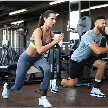 Sangles de cheville bandes de résistance ensemble Fitness entraînement équipement d'exercice cheville poids Yoga élastique Fitness bande pour salle de sport homme femme