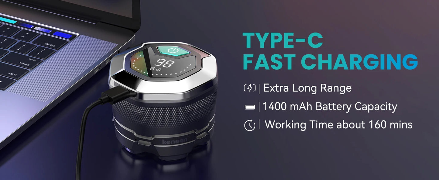 KENSEN rasoir électrique pour hommes chauve 6D rasoir magnétique tondeuse à cheveux USB Rechargeable affichage LED rasage humide/sec rasoir à barbe