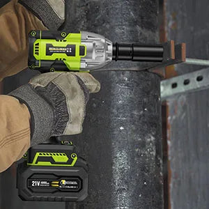 CONENTOOL Clé à Chocs Sans Fil 21V, Moteur Brushless 1/2”, Batterie Lithium 6000mAh, 520Nm de Couple pour Réparations de Voitures et Bricolage à la Maison