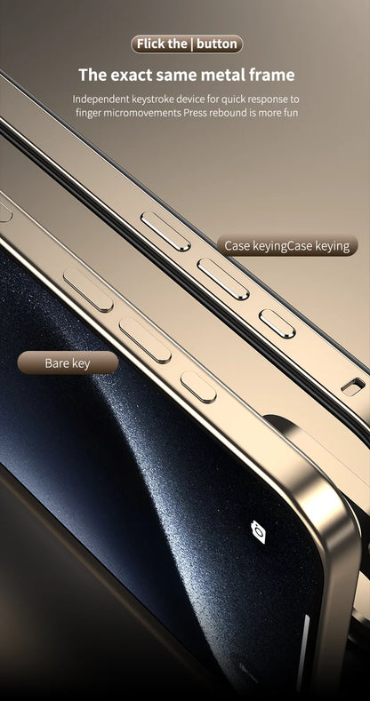 Protection de caméra + cadre hybride en Silicone, coque de téléphone en aluminium et métal pour iPhone 16 15 14 13 Pro Max, pare-chocs à meilleure chaleur