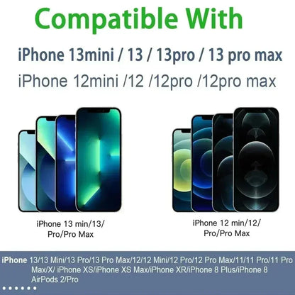 Chargeur rapide magnétique d'origine pour iPhone, dispositif de charge sans fil pour iPhone 16, 15, 14, 13, 12 Pro Max, Mini USB C, 8 Plus, Poly X XS MAX, Airpods