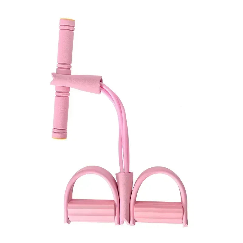 Bandes de résistance bandes de Fitness élastiques pour les exercices sportifs à la maison multifonctionnel Portable 4 tubes extracteur de pédale élastique