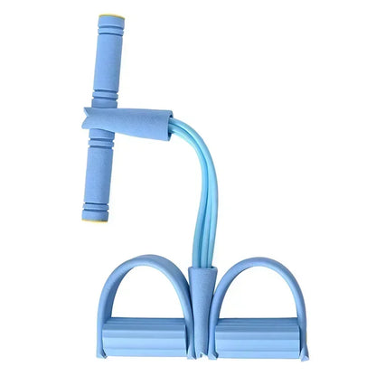 Bandes de résistance bandes de Fitness élastiques pour les exercices sportifs à la maison multifonctionnel Portable 4 tubes extracteur de pédale élastique
