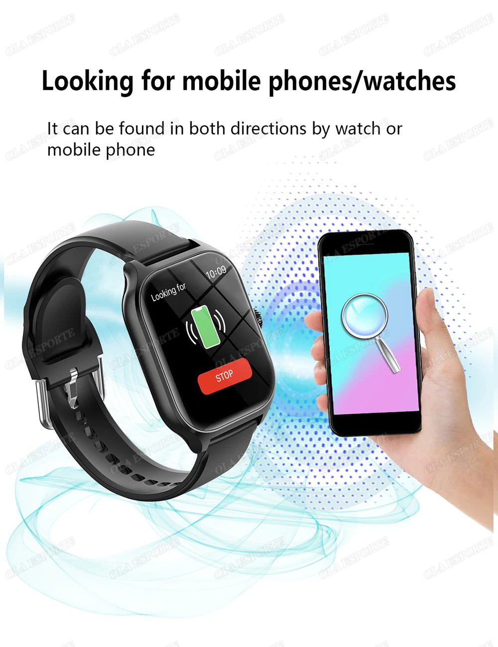 Montre intelligente pour Android IOS montres 1.83 pouces HD affichage Bluetooth appel Message alerte musique sport Mode Smartwatch hommes femmes cadeau