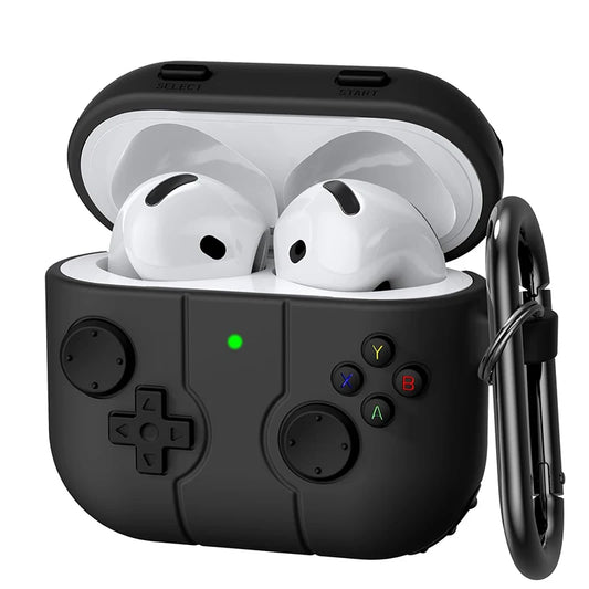 Étui en silicone antichoc pour Airpods, étui pour écouteurs pour Airpods 4, 2024, mignon, dessin animé 3D, manette de jeu, couvercle de boîte pour Airpods 1, 2, 3, 2021, Airpods Pro 2