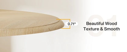 Table à manger ronde pour 4, table de cuisine de ferme de 47,24 pouces avec base en métal, petite table à manger moderne pour salle à manger