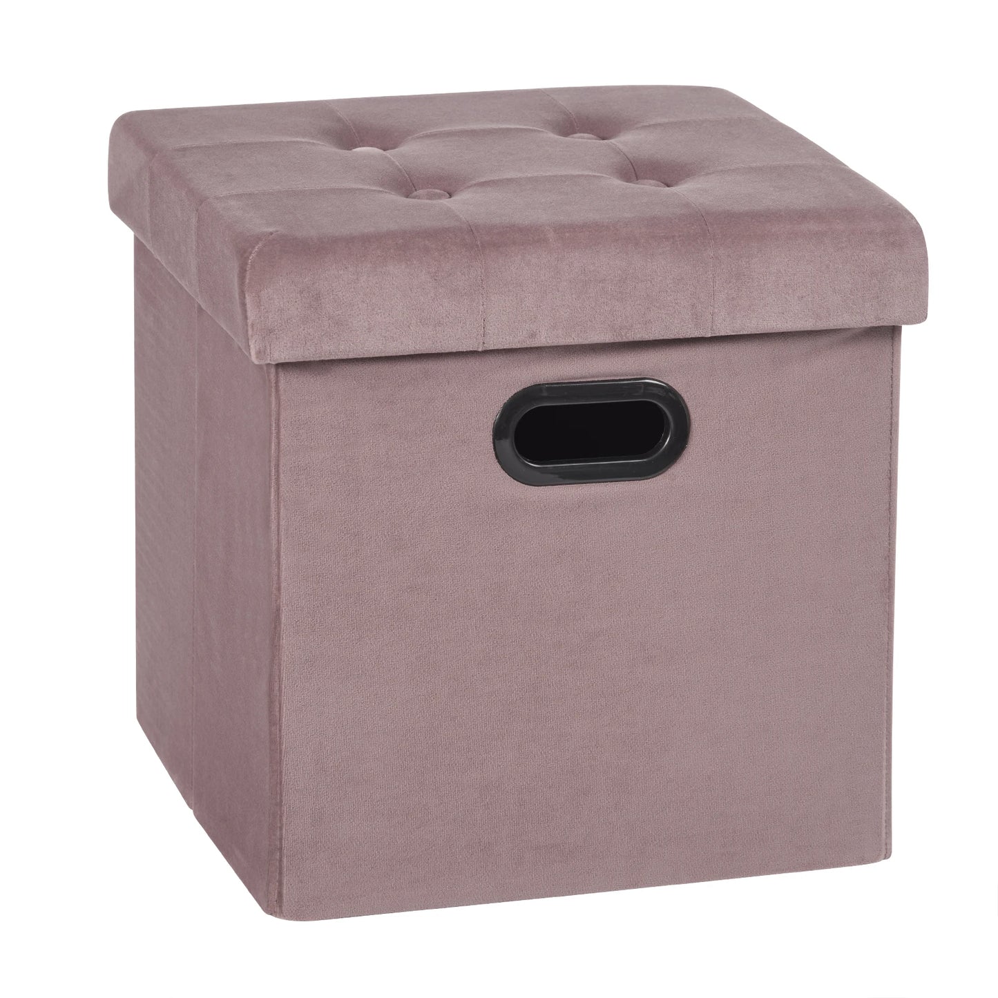 Repose-pieds en similicuir avec boîte de rangement, tabouret pliable, banc de siège à la maison, blanc et noir, poitrine cubique, 1PC